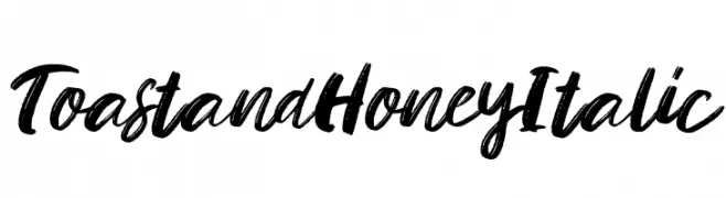 Toast and Honey Italic  フリーフォントのダウンロード