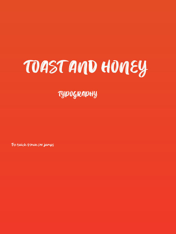 Toast and Honey Poster