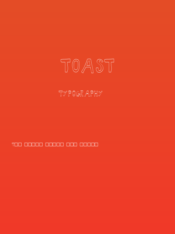 Toast Poster
