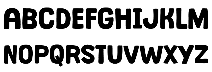 Toasty Milk Font UPPERCASE