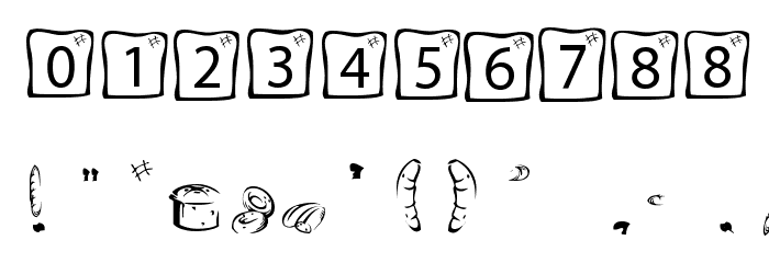 Toasty Font OTHER CHARS