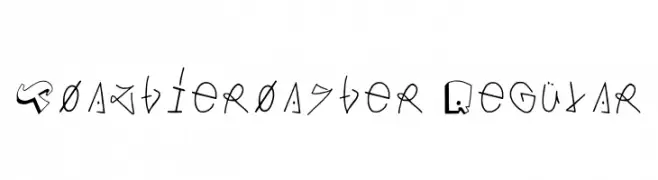 Toaztieroaster Regular  Скачать бесплатные шрифты