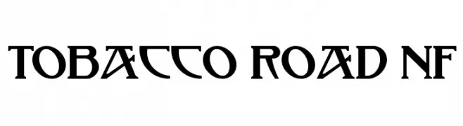 Tobacco Road NF  フリーフォントのダウンロード