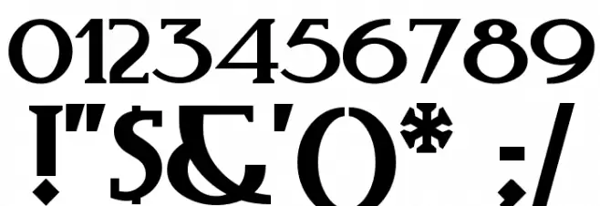 TobaccoRoadNF Font OTHER CHARS