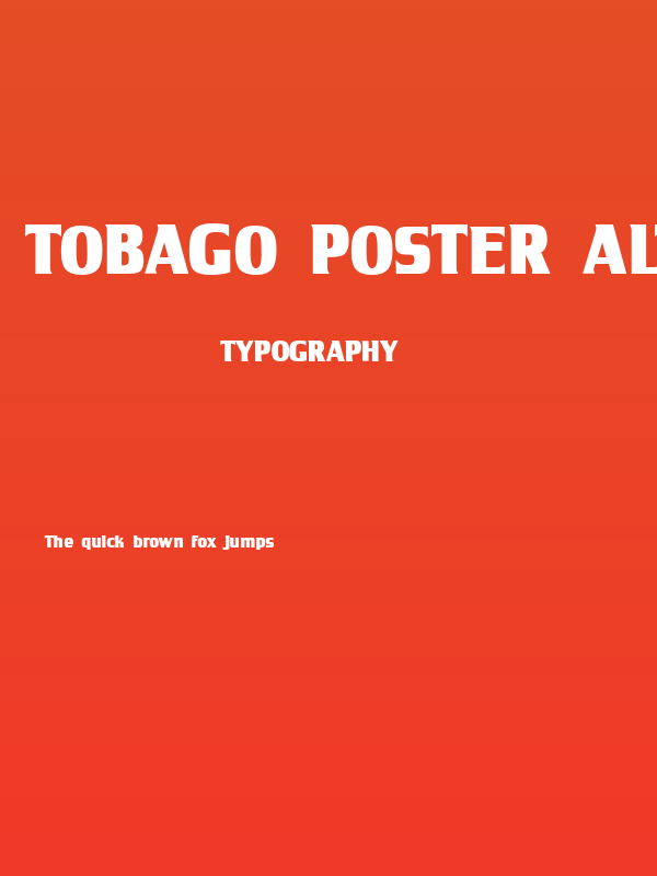 Tobago Poster Alternate Poster