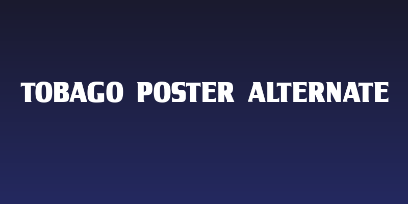 Tobago Poster Alternate Social Header