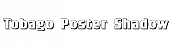 Tobago Poster Shadow  Free Fonts Download