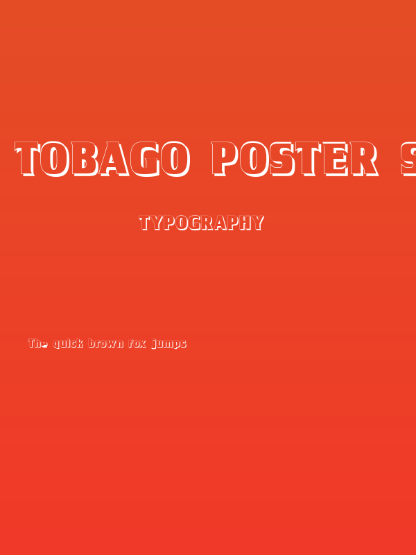 Tobago Poster Shadow Poster
