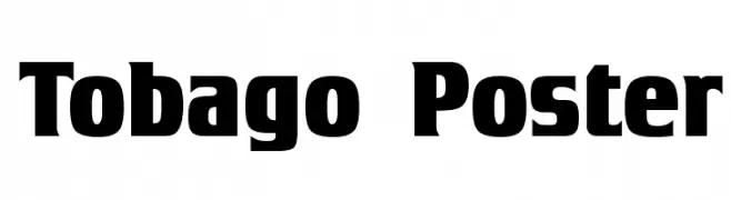 Tobago Poster  Frei Schriftart Herunterladen
