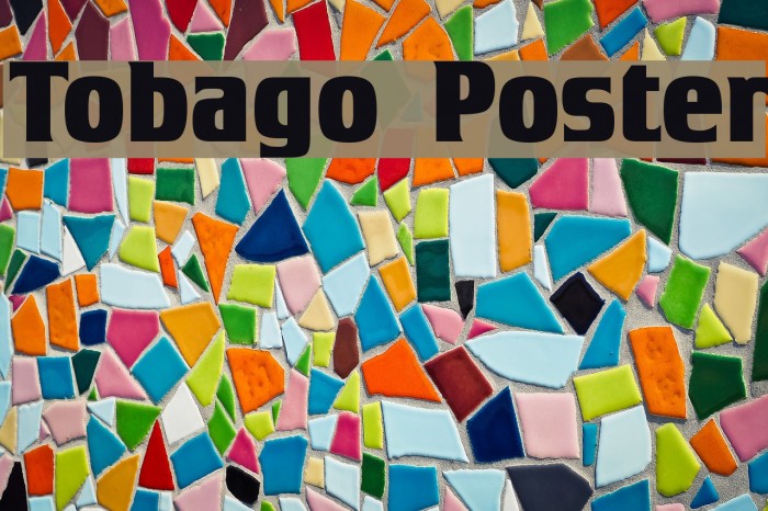 Tobago Poster Font examples