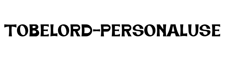 Tobelord - Personal Use  font caratteri gratis