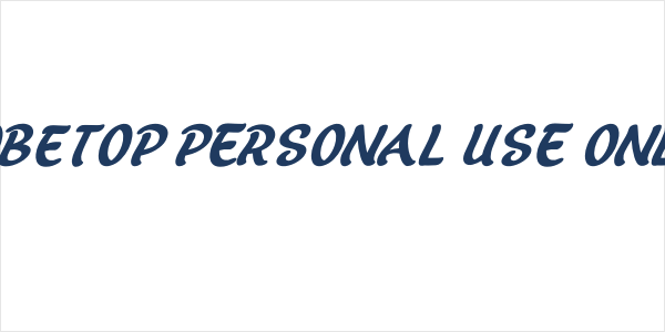 Tobetop PERSONAL USE ONLY! Logo