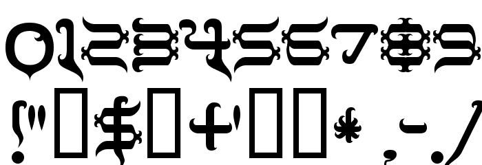 Tobin Tax Font OTHER CHARS