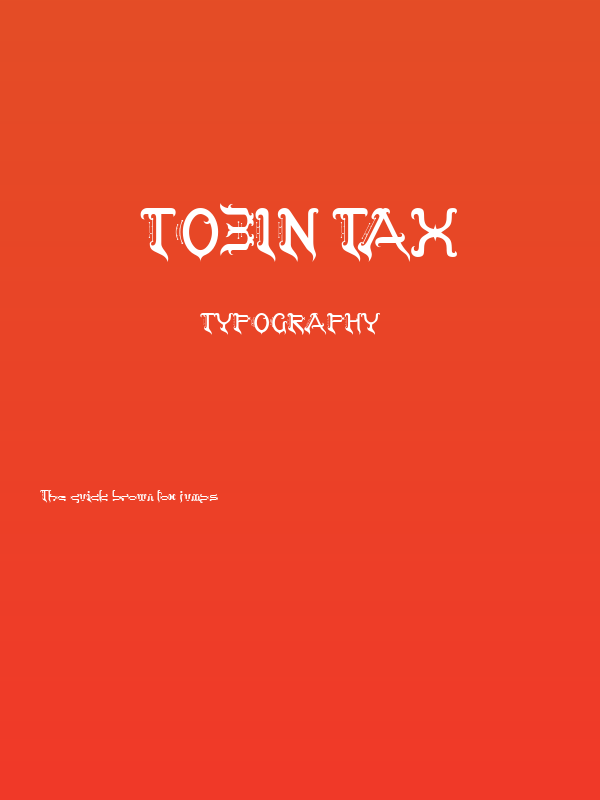 Tobin Tax Poster