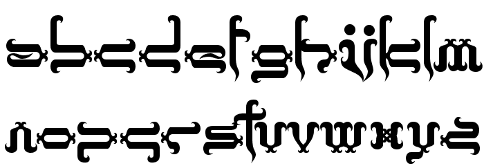 Tobin Tax Font LOWERCASE