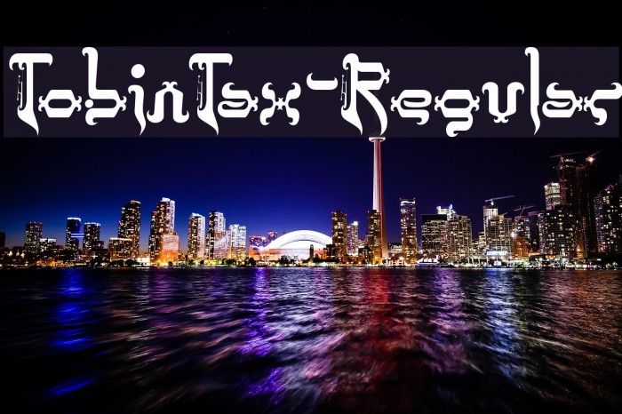 TobinTax-Regular Font examples