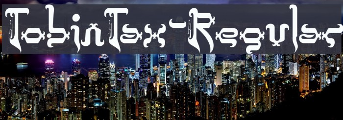 TobinTax-Regular Font examples