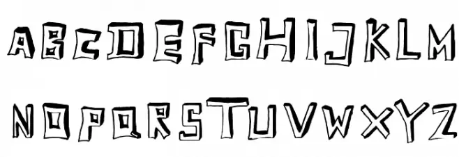 TobyFont Empty Schriftart Groß