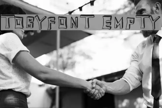 TobyFont Empty Font examples