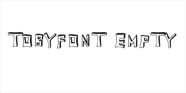 TobyFont Empty Logo