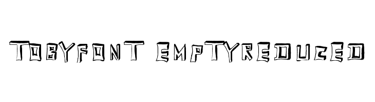 TobyFont-Emptyreduced  Descarca Fonturi Gratis