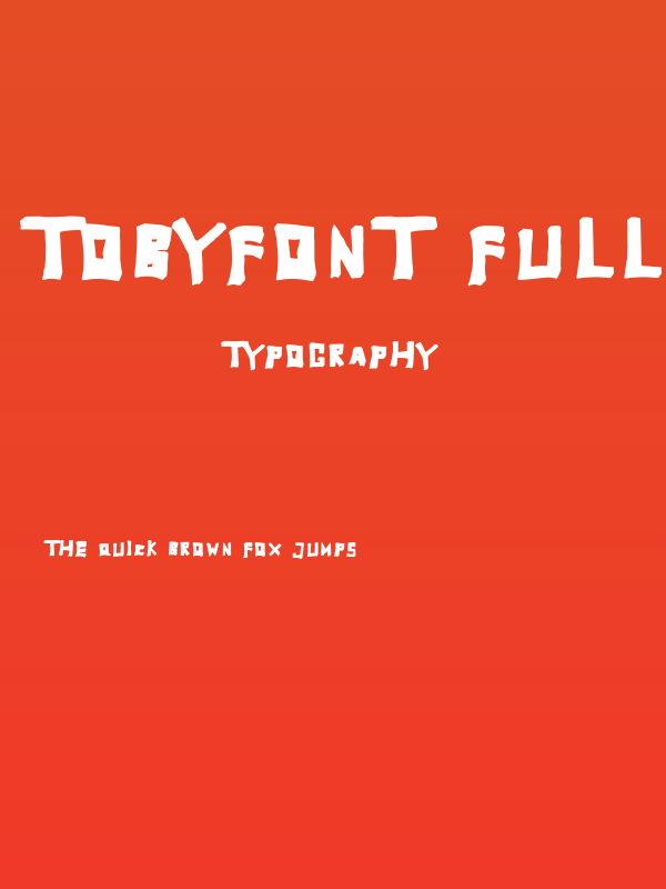 TobyFont Full Poster