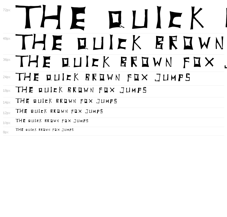 TobyFont Inside Waterfall