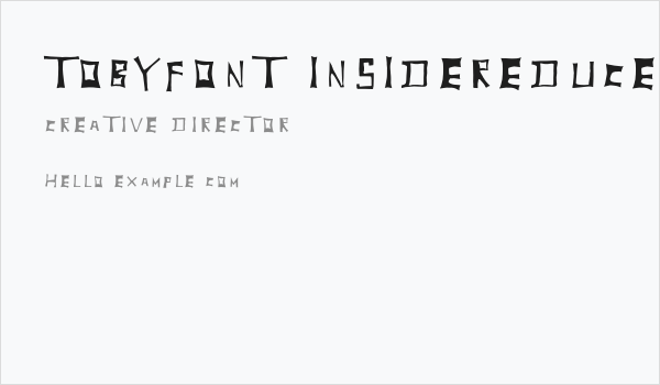 TobyFont-Insidereduced Business Card