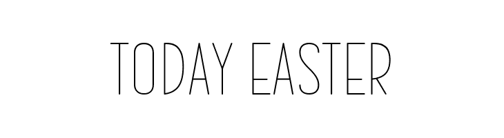 Today Easter  Free Fonts Download
