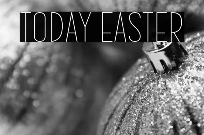 Today Easter Font examples