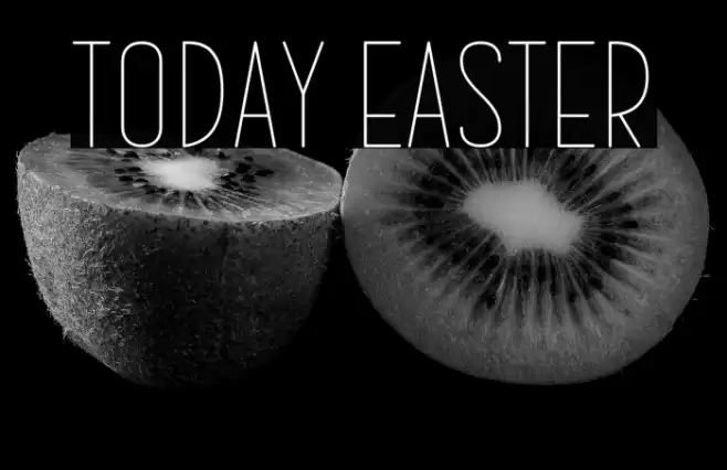 Today Easter Font examples