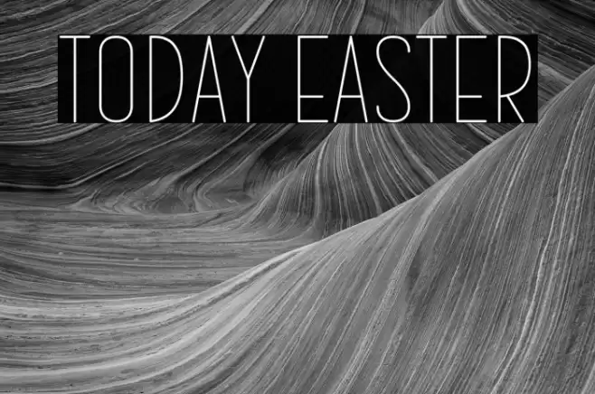 Today Easter Font examples