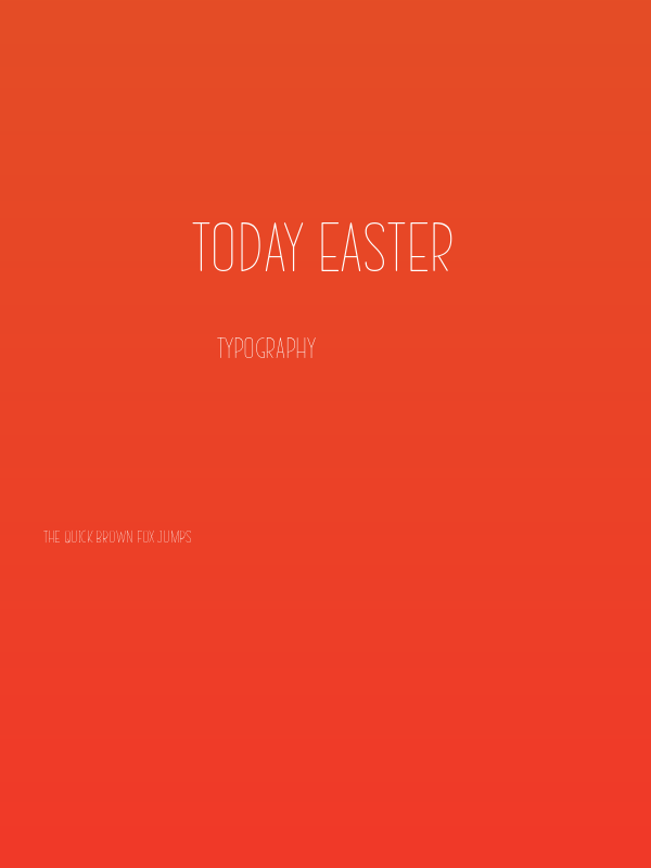 Today Easter Poster