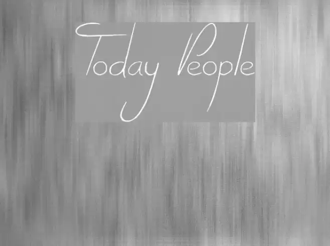 Today People Font examples