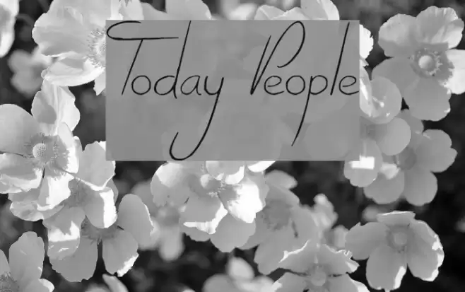 Today People Font examples
