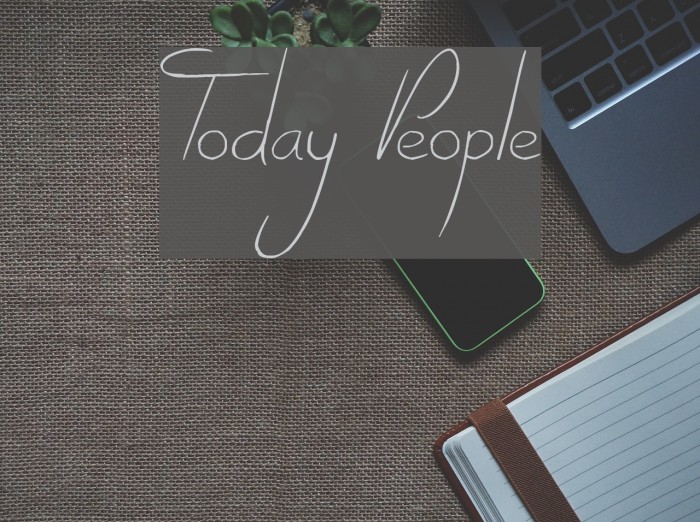 Today People Font examples