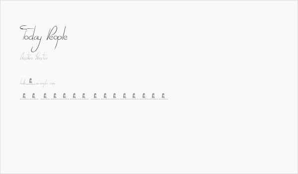 Today People Business Card