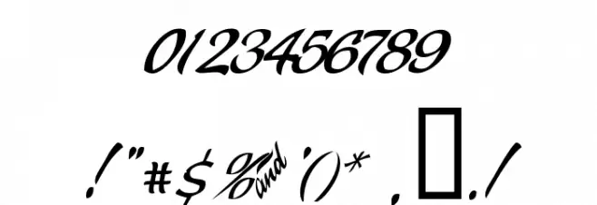 Today Font OTHER CHARS