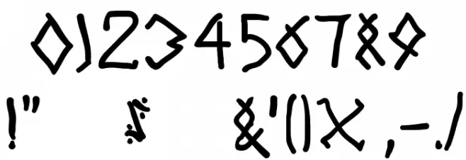 TodayRunes Font OTHER CHARS