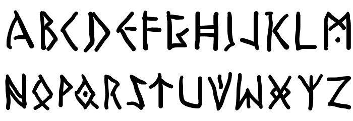 TodayRunes 字体 大写