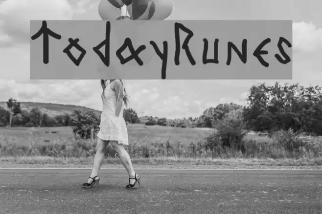 TodayRunes Font examples