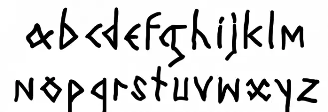 TodayRunes फ़ॉन्ट लोअरकेस