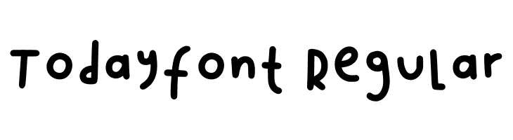 Todayfont1 Regular Caratteri