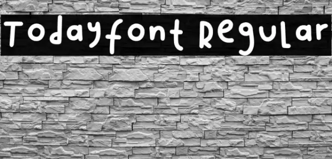 Todayfont1 Regular Fuentes examples