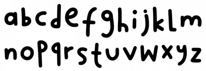 Todayfont1 Regular फ़ॉन्ट लोअरकेस