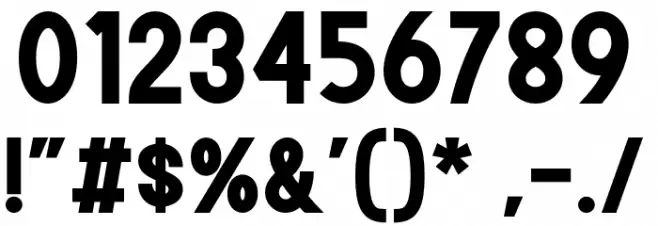 Todays-Bold Font OTHER CHARS