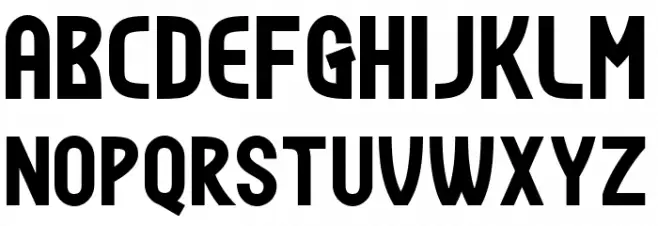 Todays Bold Schriftart Groß