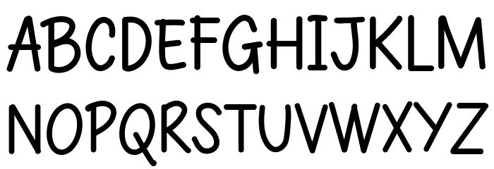 Toddler Writing Font UPPERCASE