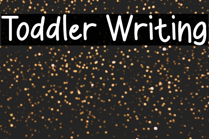 Toddler Writing Example 1