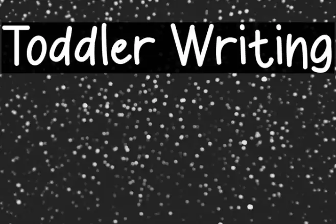 Toddler Writing خط examples